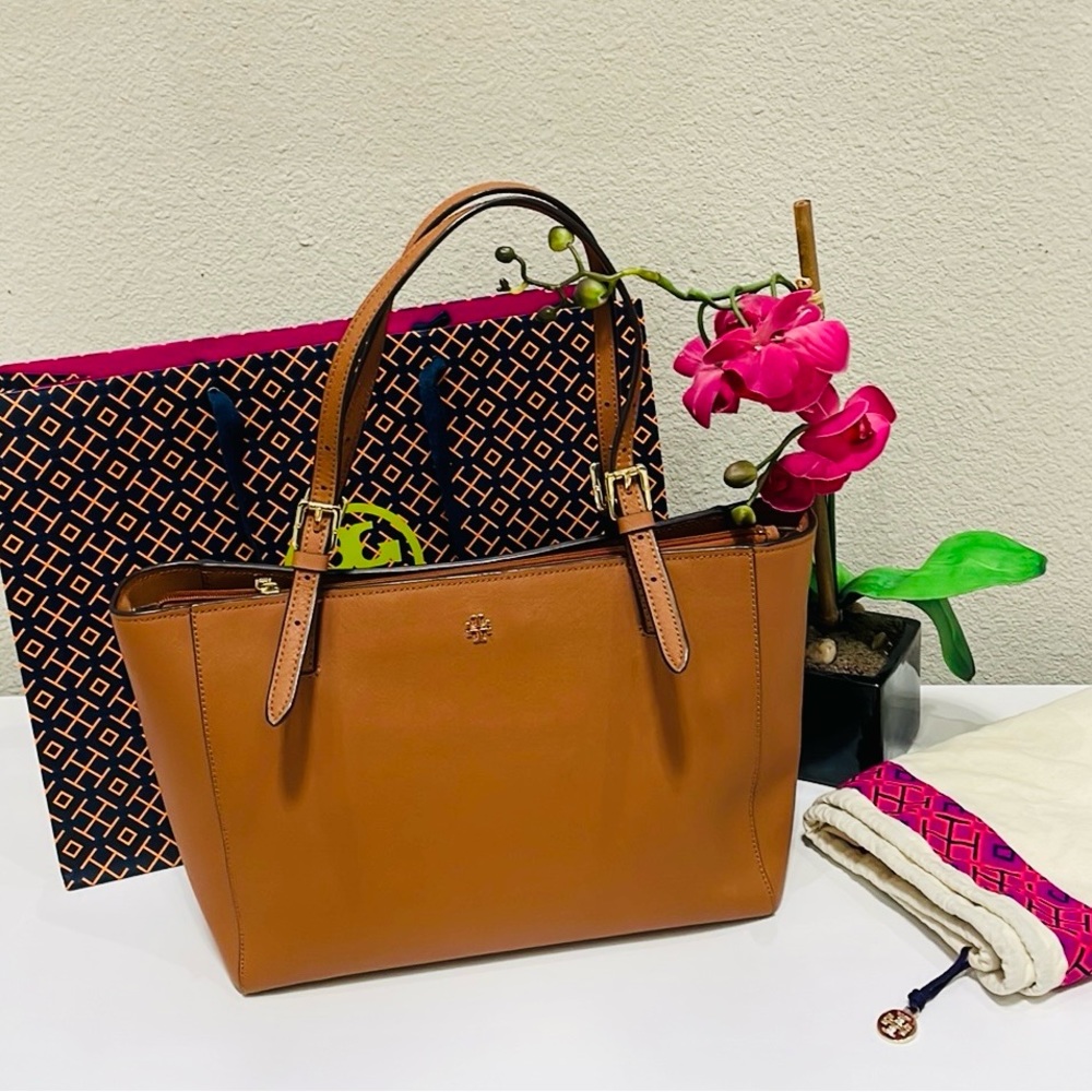 Pre-owned, Excellent Condition, Tory Burch emerson large tote bag - Brown/ Tan